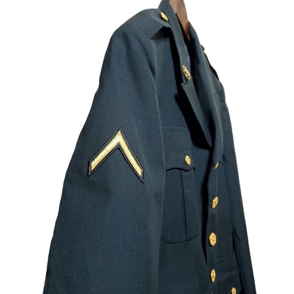 VNTG Maryland Manufacturing Co Mens Army Blazer Size 41 Short Dacron Wool Blend - Picture 7 of 14